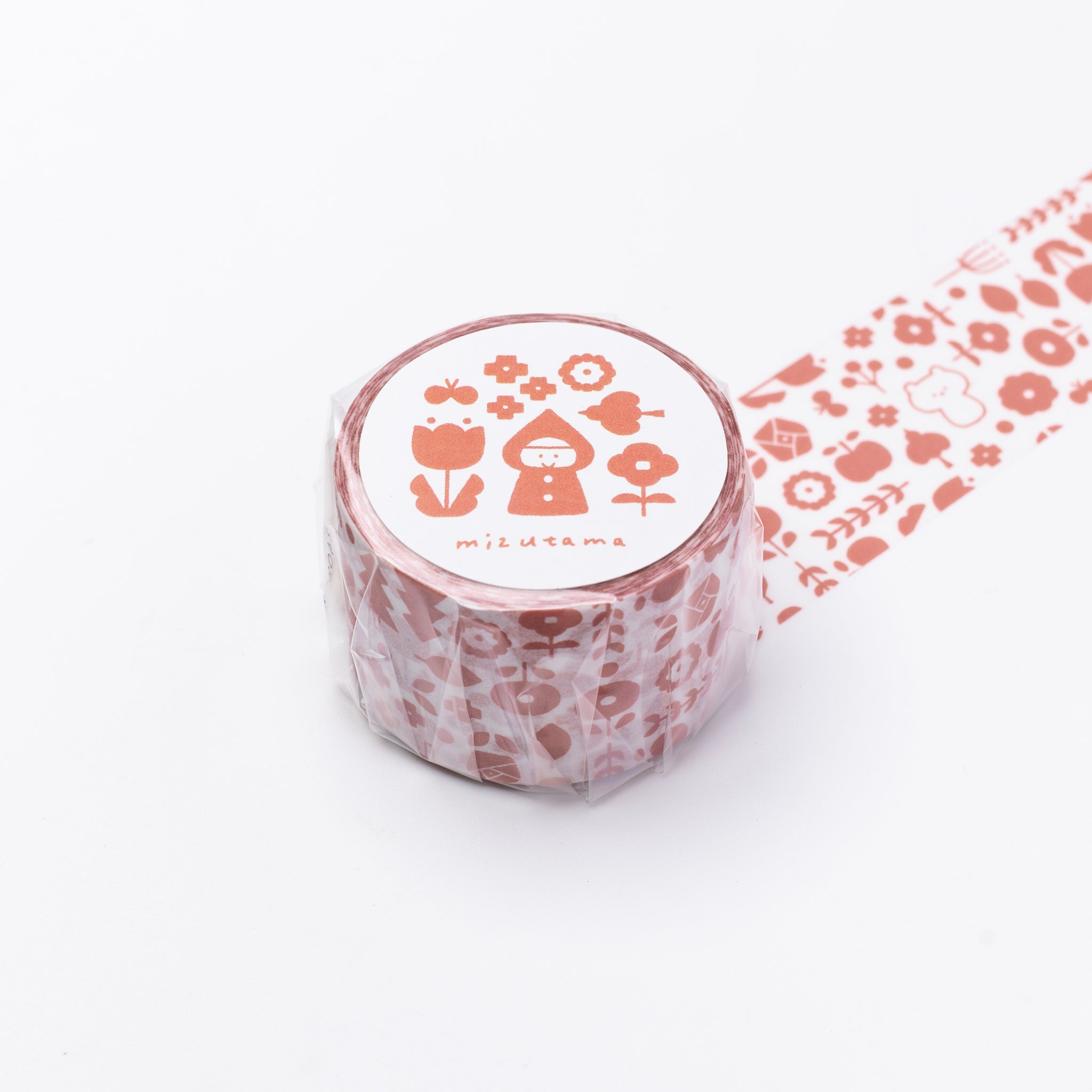 mizutama hana マスキングテープ 30mm テラコッタ | 八文字屋OnlineStore