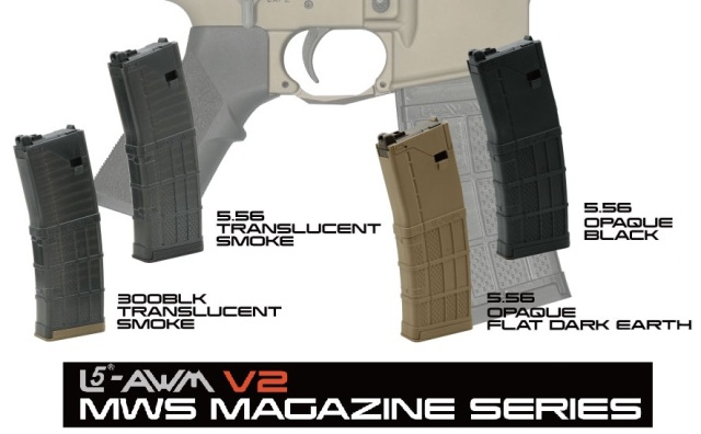Angrygun/EMG マルイ MWS対応 LANCER L5AWM V2 マガジン(Translucent