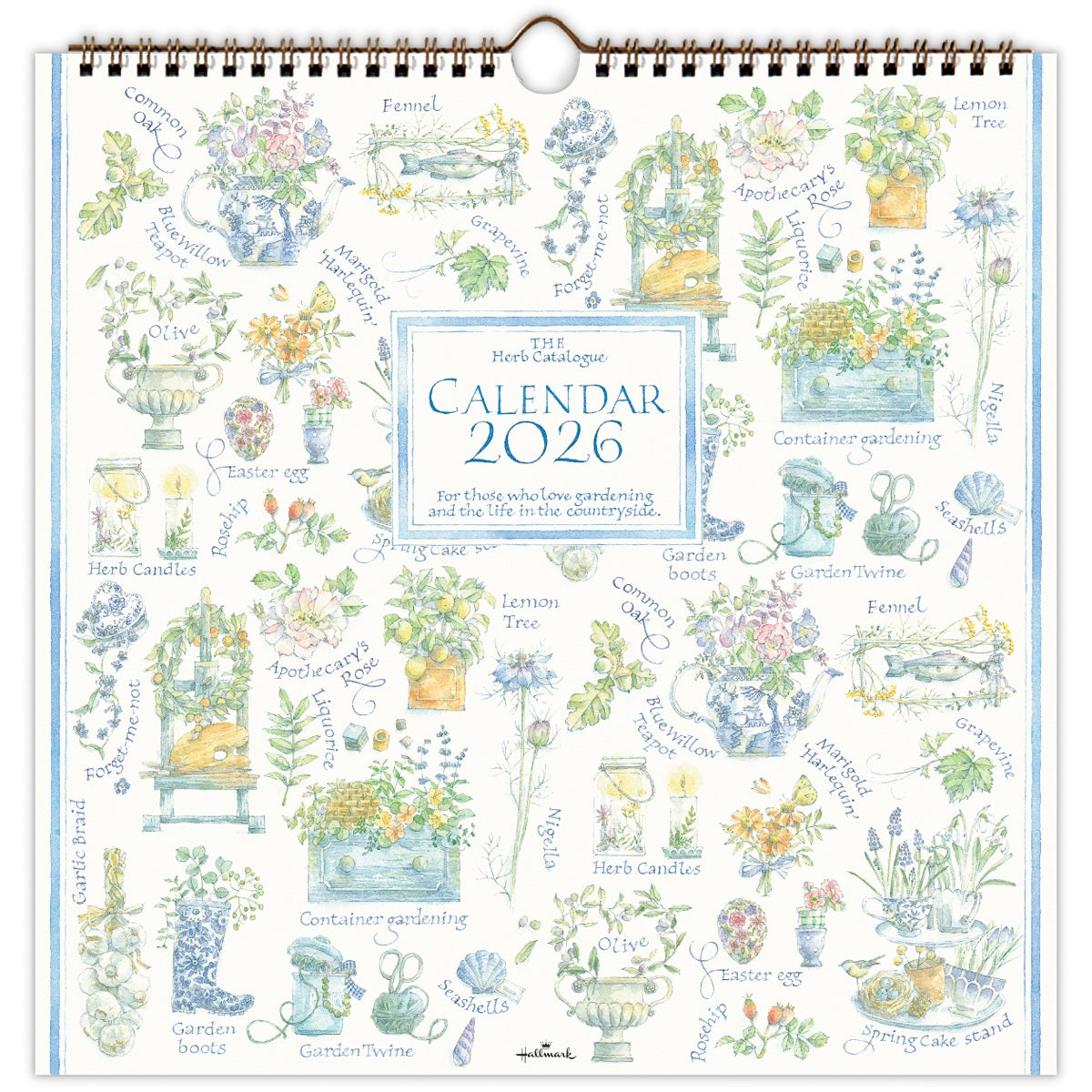 ハーブカタログ【壁掛け｜リングカレンダー大 2026】日本ホールマーク