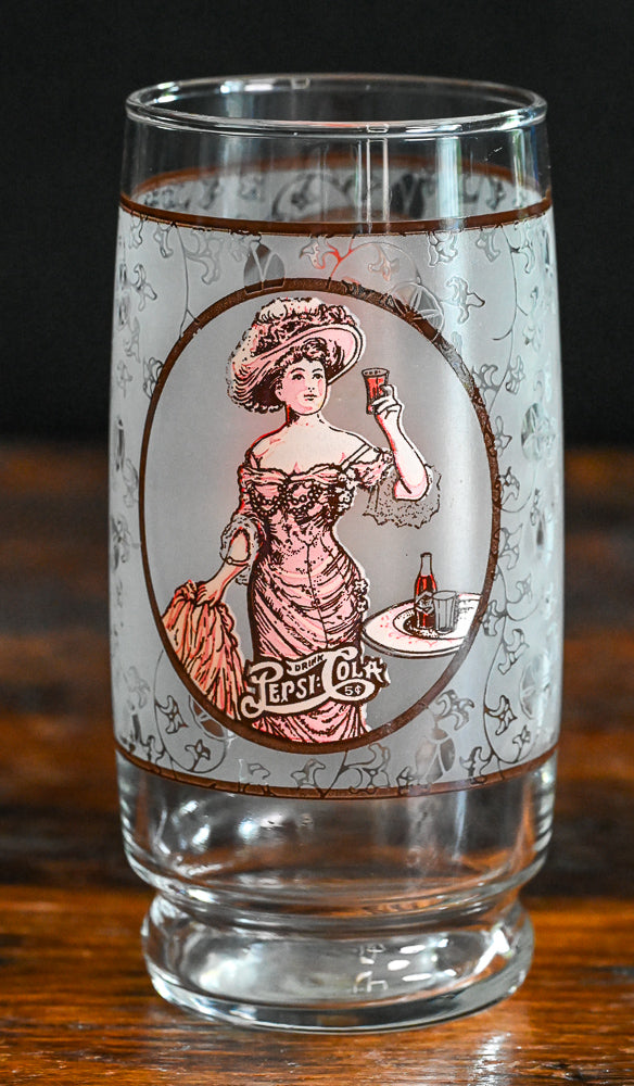 Vintage Pepsi-Cola Victorian Lady Tumblers – Happy Hour Vintage