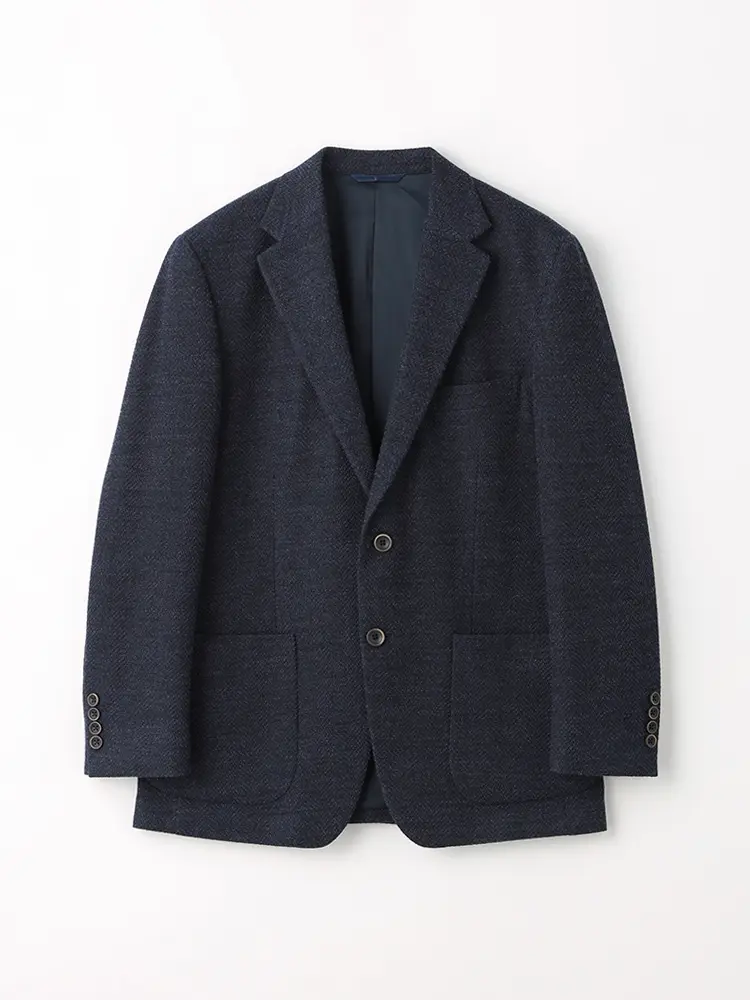 ストーベル＆メイソン】 尾州ニットジャケット 2つボタン ストレッチ