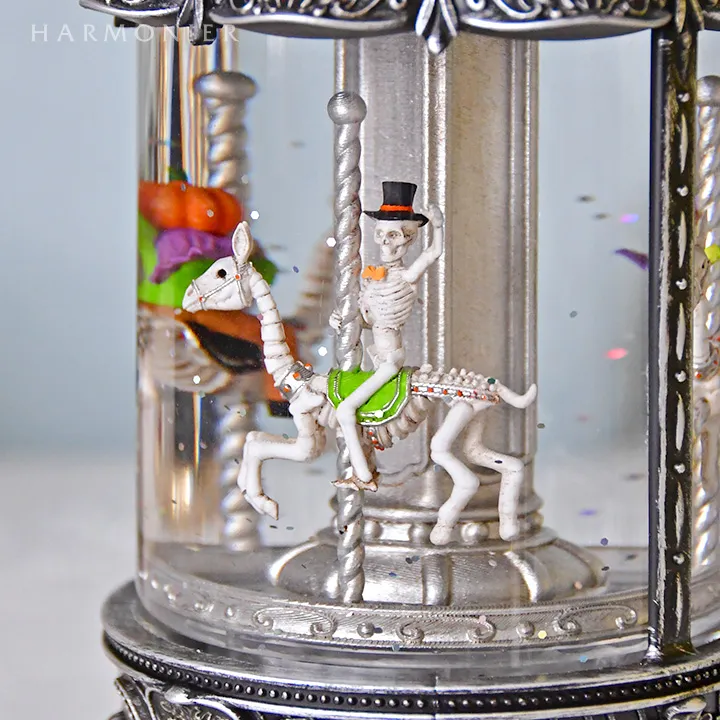 リキッドLEDランタン/ハロウィンカルーセル※電池/USB仕様｜クリスマス