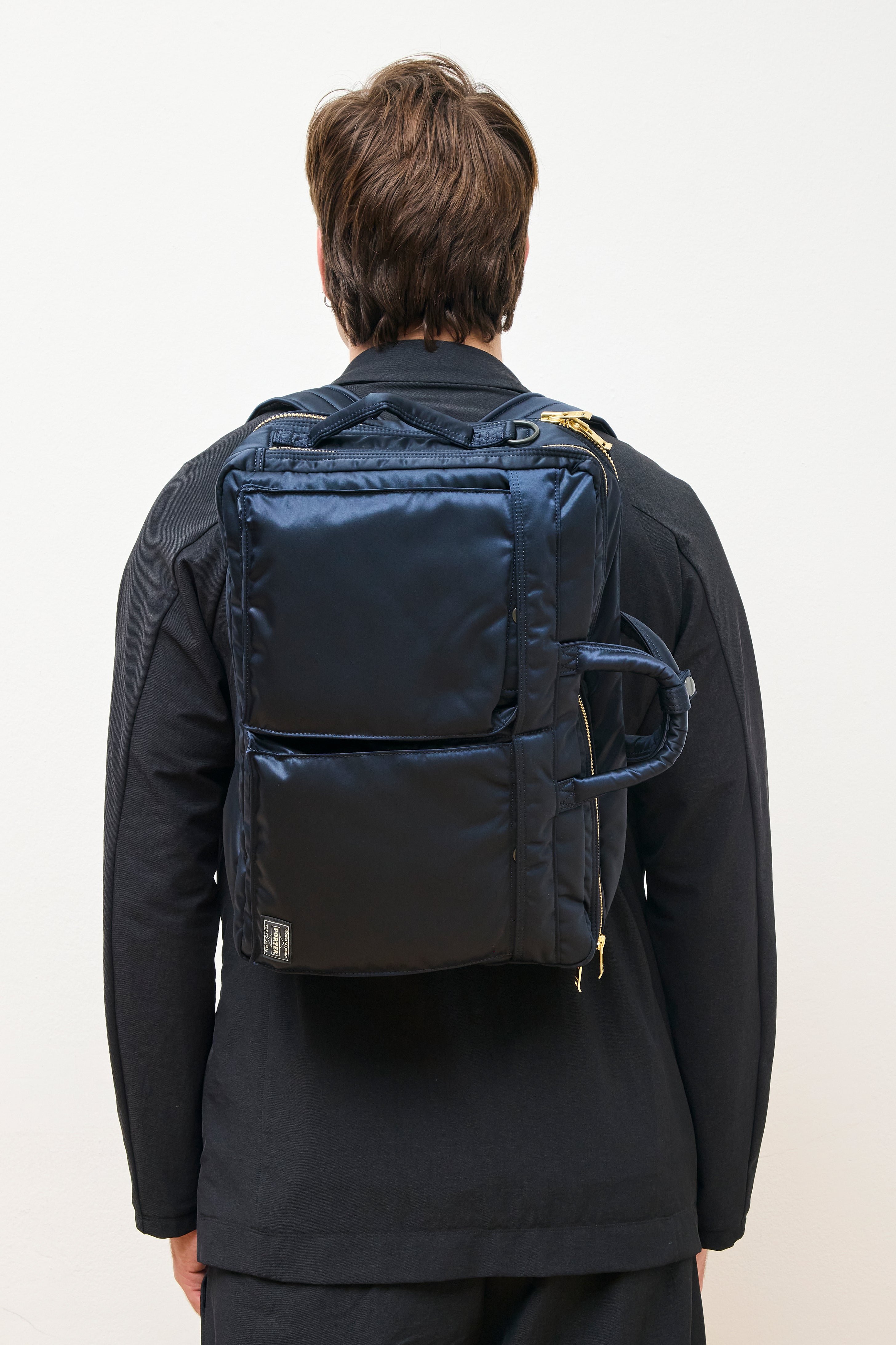 Porter Yoshida & Co. Tanker 3Way Document Bag (W-Zip) Navy