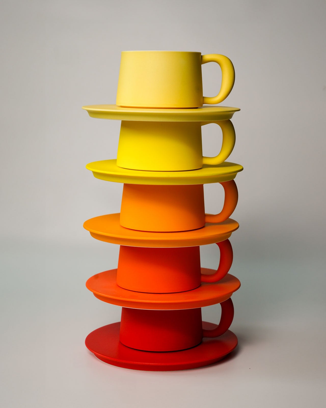 Ideal Cup with Saucer┆Red – Hazzey Studio