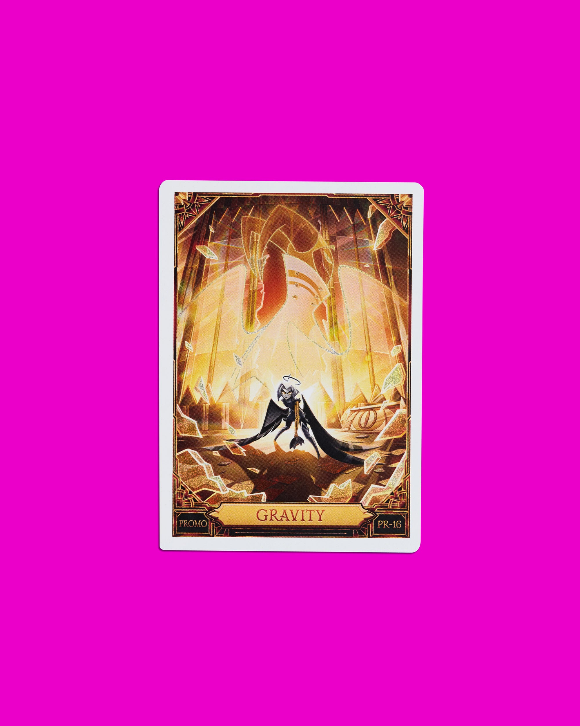 Hazbin Hotel Trading Cards Gravity Cracked Ice Promo Card (PR-16