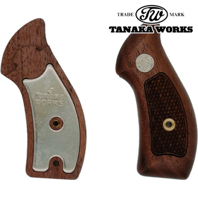 タナカワークス 木製グリップ＋Weight SW Jフレーム ラウンドバット