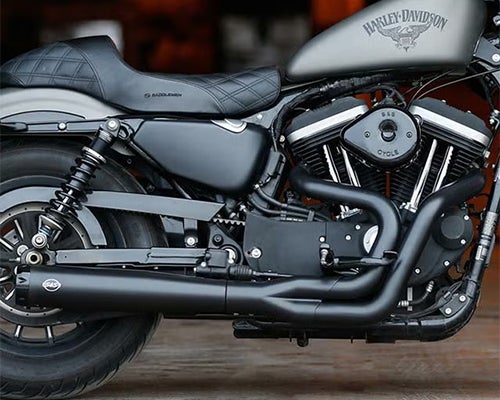 S&S スーパーストリート・2-1フルエキゾーストマフラー ブラック