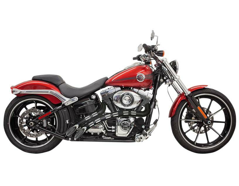 BASSANI ProStreet ターンアウト マフラー ブラック FXS、FXST、FLST