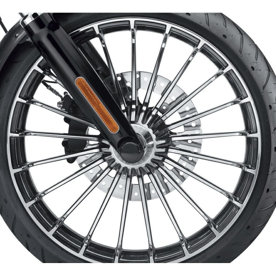 タービン・21インチフロントホイール コントラストクローム |ハーレー