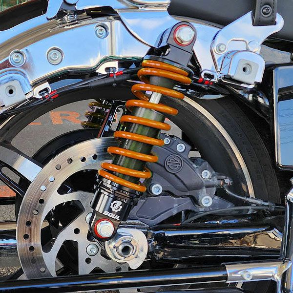 Drag Specialties ローダウン・サスペンション 10.5インチ ブラック