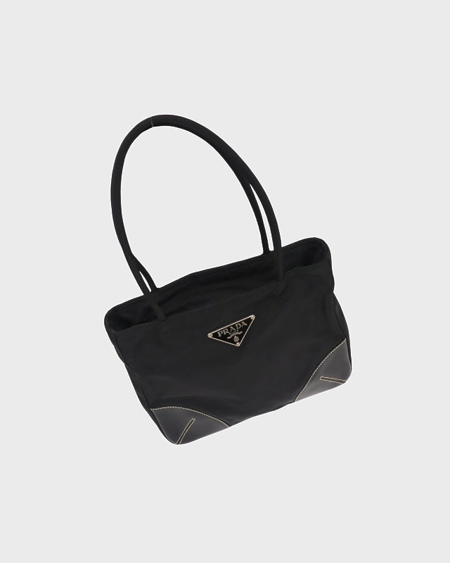 PRADA 三角ロゴ金具ナイロンレザートートバッグ | Hedy