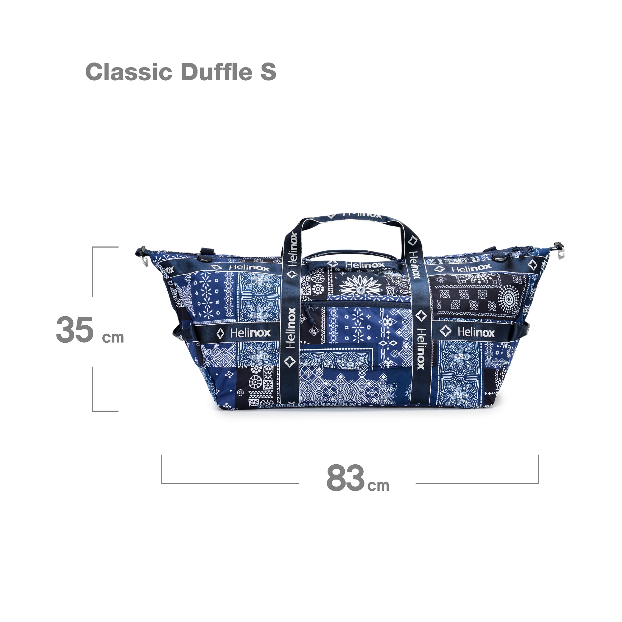 Classic Duffle S (Classic Tote) - Blue Bandanna Quilt – Helinox Japan