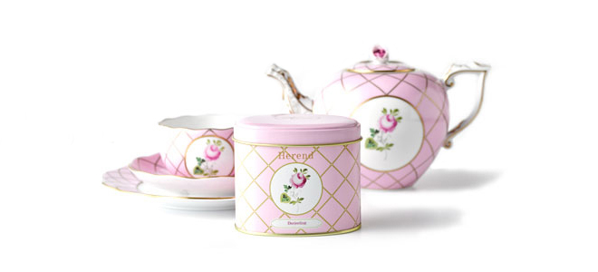 ヘレンドティー&リーフディッシュ] ペアギフトセット