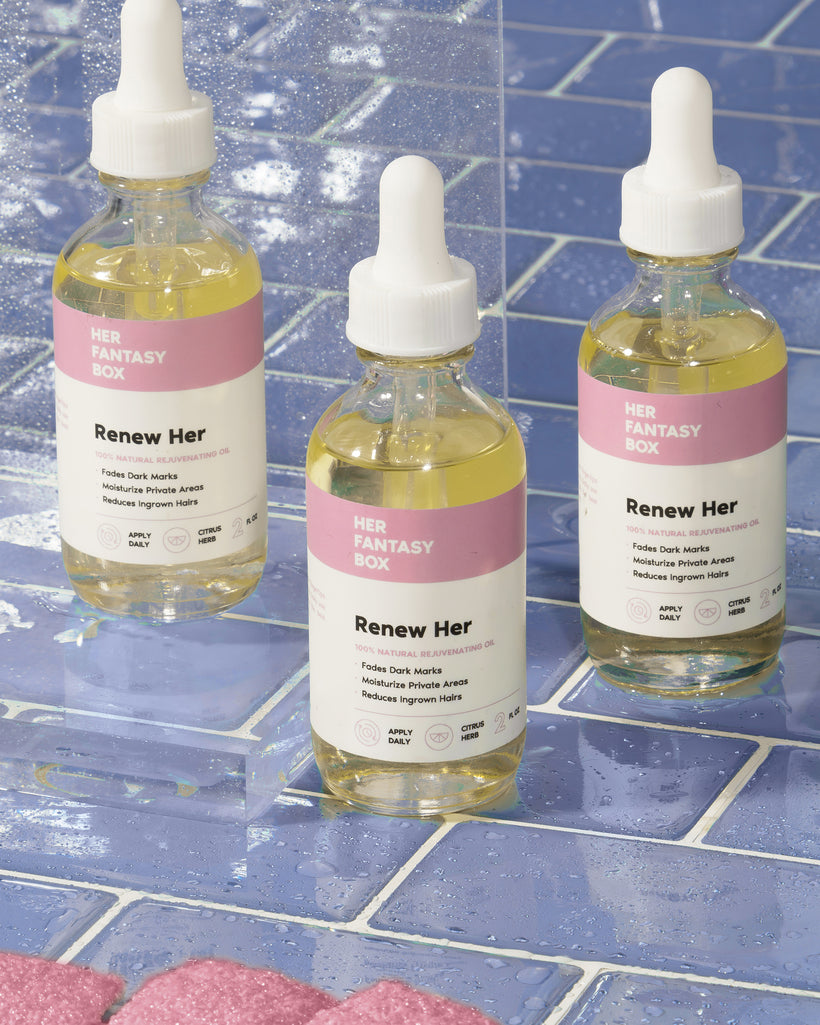 Renew Her Natural Booty & Kitty Oil - 3 Pack | For Smooth