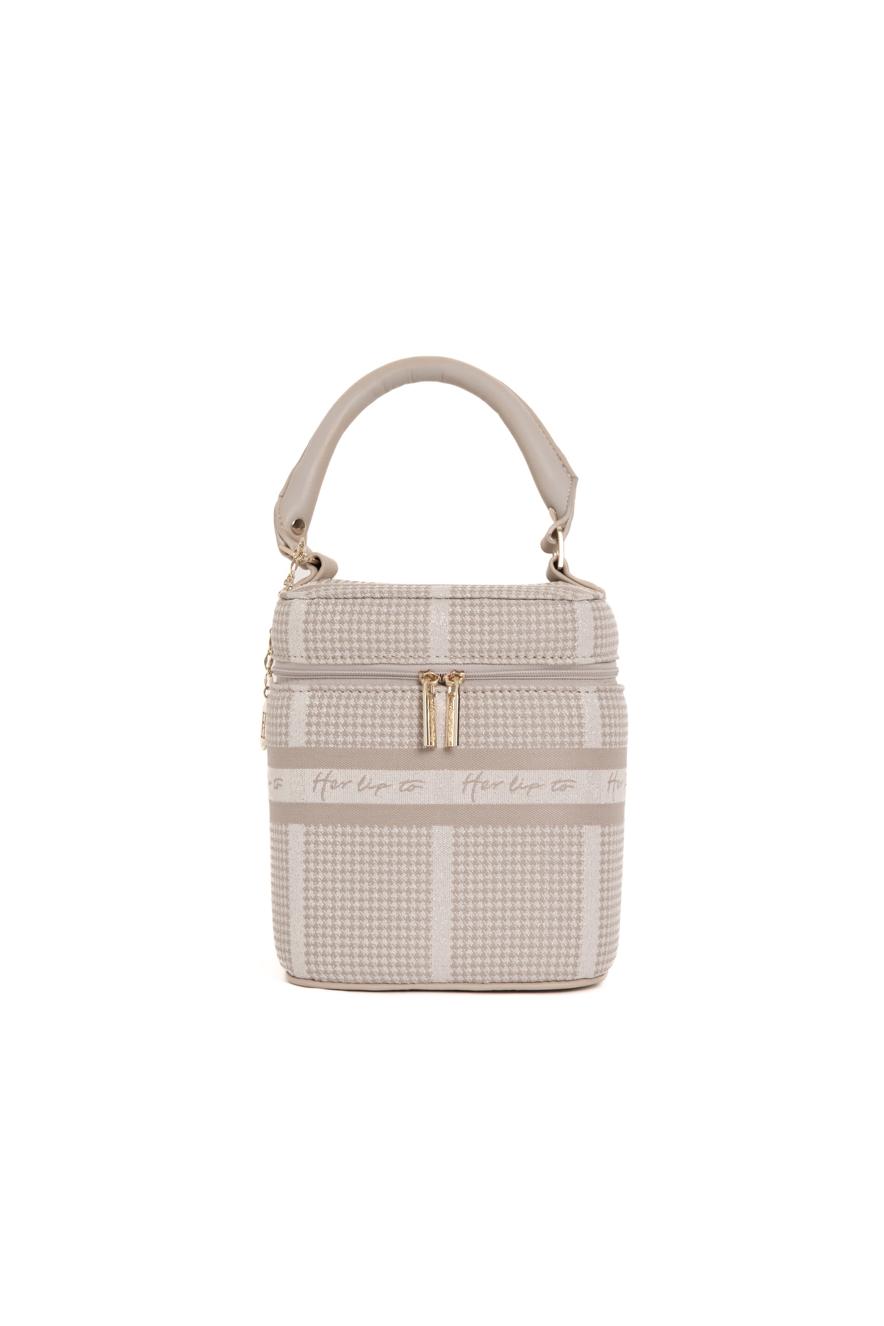 herlipto Jacquard Vanity Bag silver