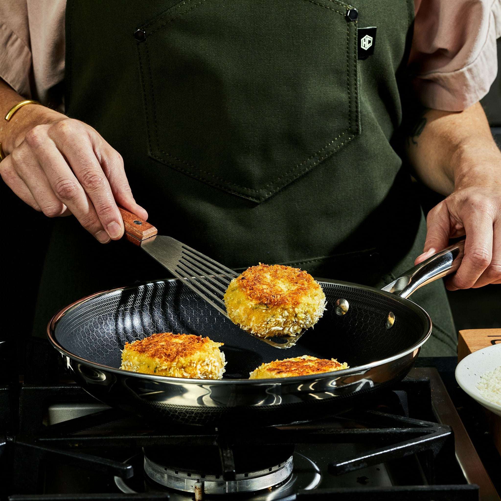 26cm ヘックスクラッド ハイブリッドフライパン 蓋付き