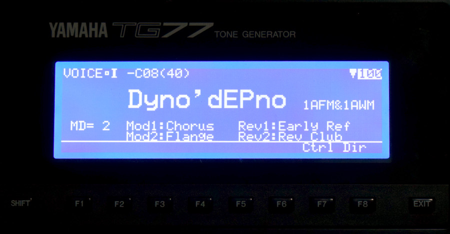 Yamaha TG77のディスプレイを交換: シンセな日々