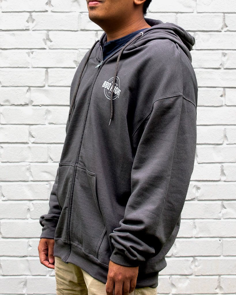 HowToBBQRight Charcoal Full Zip Jacket