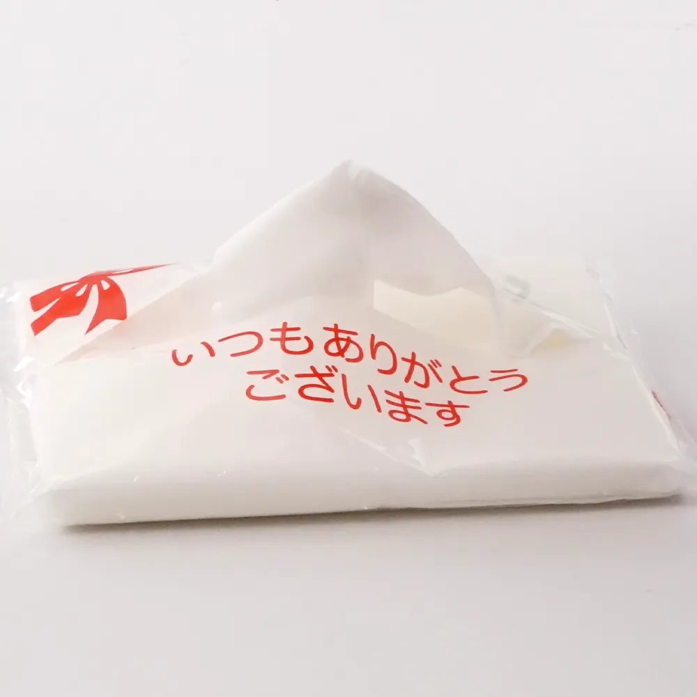 サンキューポケットティッシュ6W(オリジナルチラシ)【販促花子ノベルティ】