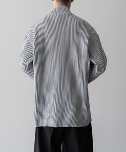 ssstein / シュタイン】OBLIQUE PATTERNED KNIT LS - GREY | 公式通販