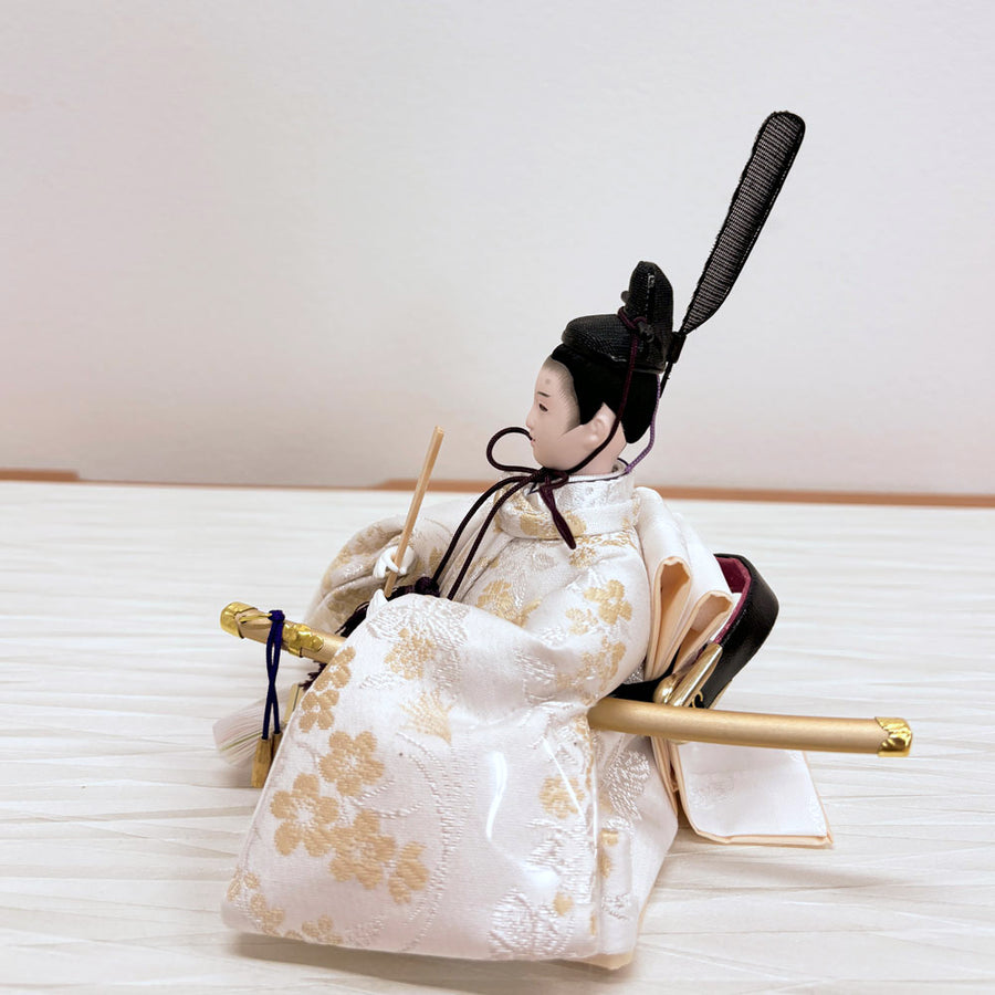 Flower Girl のあ雛｜親王飾り45cm｜刺繍が綺麗｜おしゃれなお顔