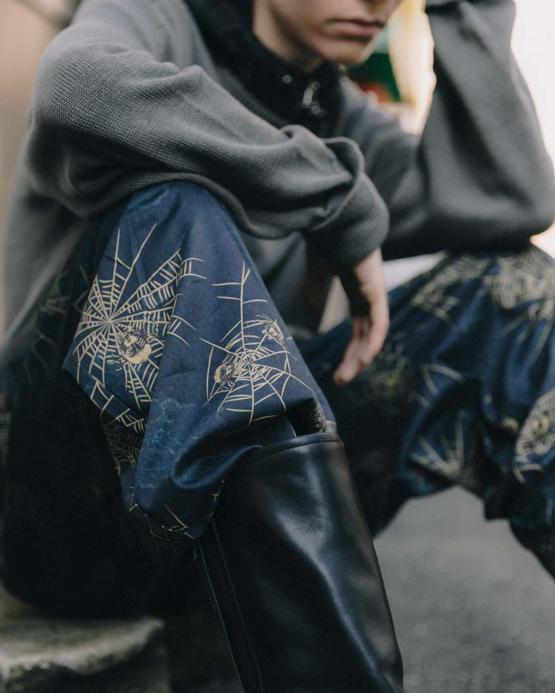 蜘蛛巣乃図 パンツ | Spider Web pants – HiKESHi SPiRiT(火消魂)