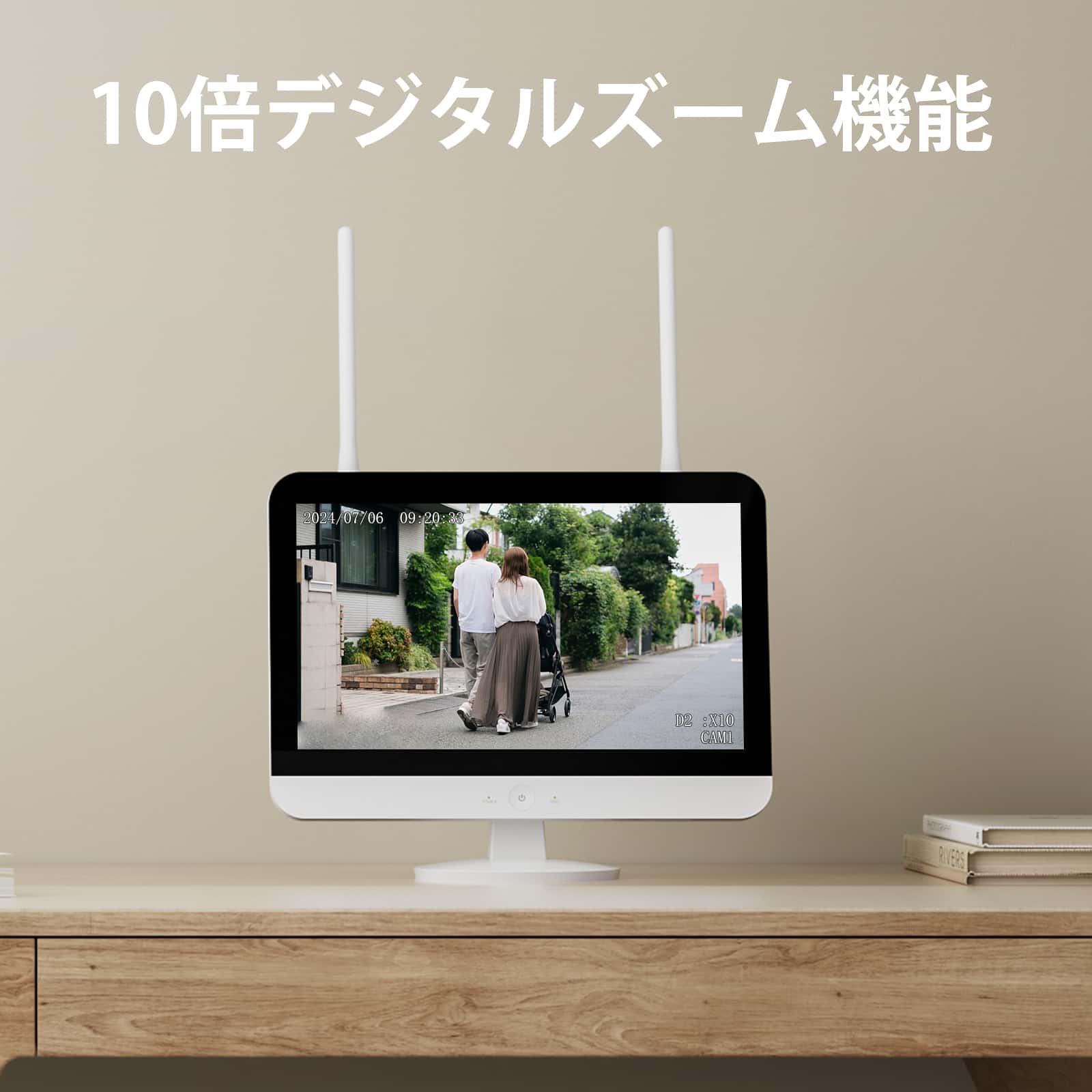 デュアルレンズ・双方向の音声・360° 追尾機能搭載 】防犯カメラ