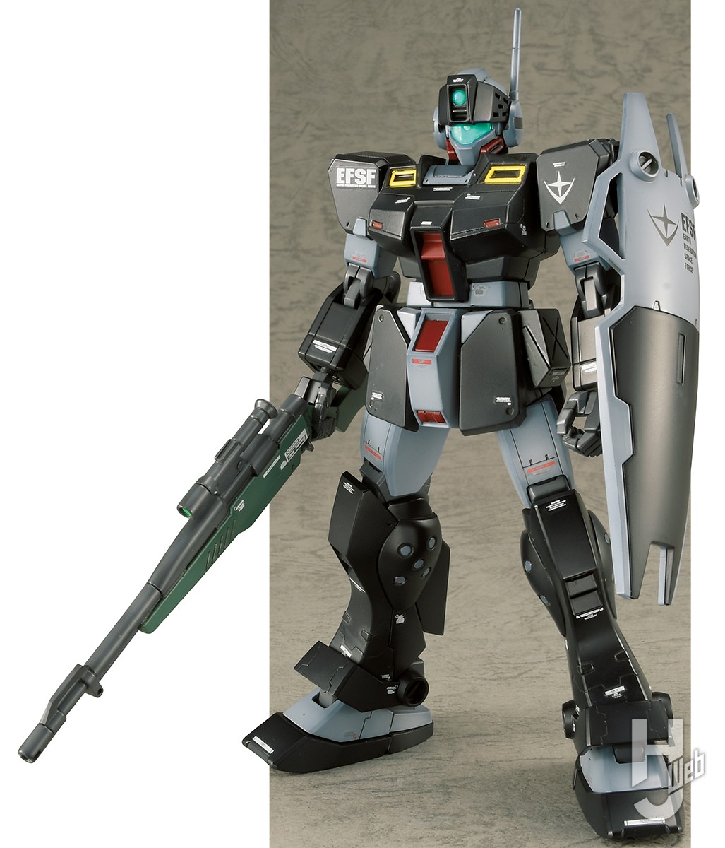 プレバン「HG ジム・スナイパーII（リド・ウォルフ機）」をディテール