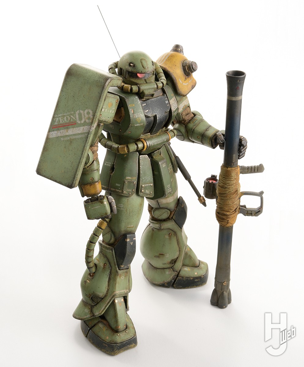 MG ザクの内部フレームをランナーのまま塗装!? お手軽ですぐにカッコ