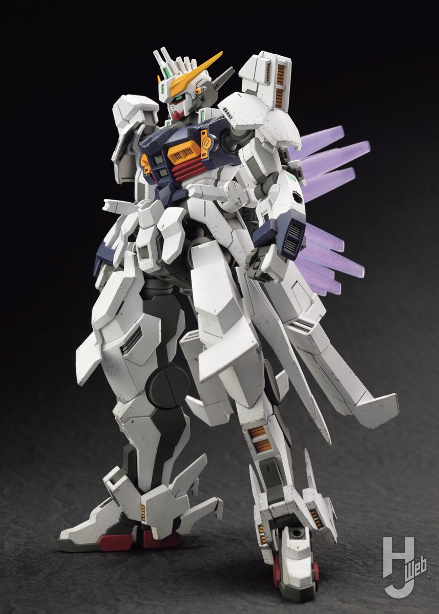 HG ガンダムジリウス」を細部のシャープ化 & チッピング塗装で解像度
