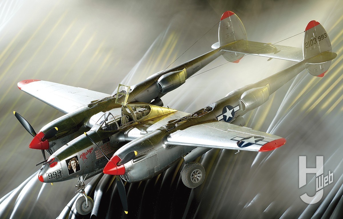 タミヤからP-38ライトニングのJ型がついに登場！【ロッキード P-38J
