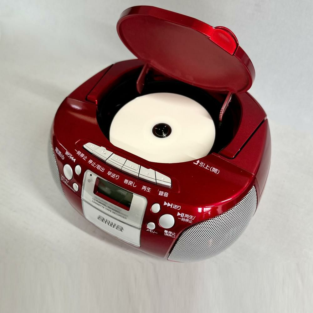 アイワ aiwa audio -G CRC1 GAA4-CRC0001(RD) ラジカセ レッド 単2電池