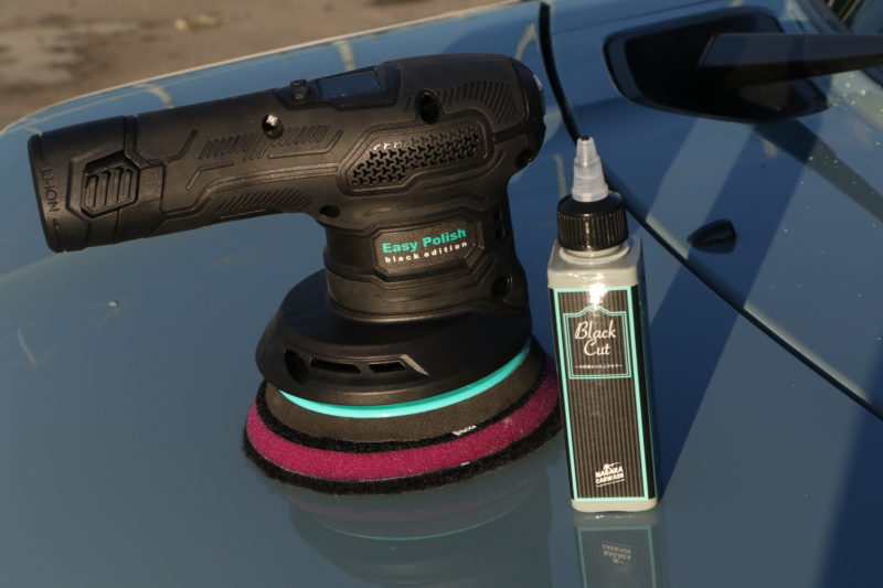 ながら洗車、イージポリッシュブラックで磨く！ | ホビジョイ！！