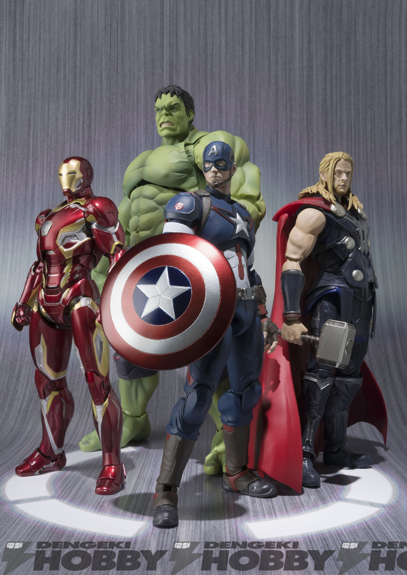 S.H.Figuartsに「キャプテン・アメリカ」「ハルク」「アイアンマン