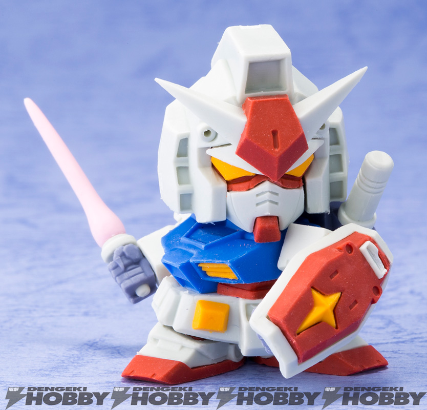 精緻な造形の“消しゴム”モデル！ ビルドモデル ガンダム 3、徹底