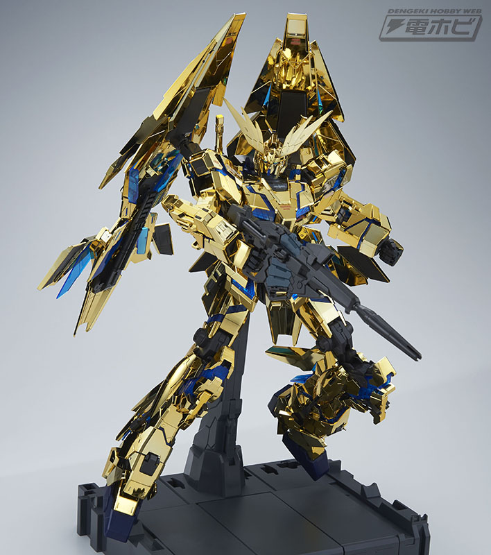 金色の不死鳥”「ユニコーンガンダム3号機 フェネクス」、ガンプラ最
