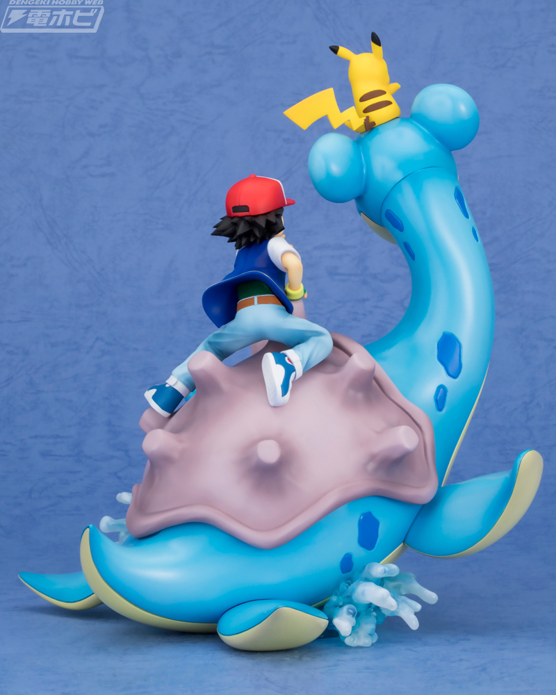 ポケモン』ラプラスがサトシ＆ピカチュウとともに躍動感のある姿で