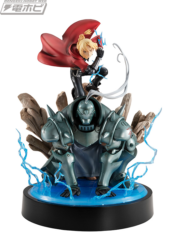 錬成時の青い光やアルの魂の光も再現！『鋼の錬金術師』エドとアルが