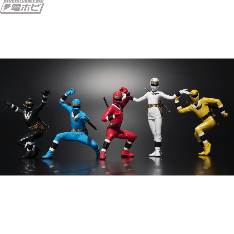 忍者戦隊カクレンジャー』カクレンジャーの5人をセットでフィギュア化