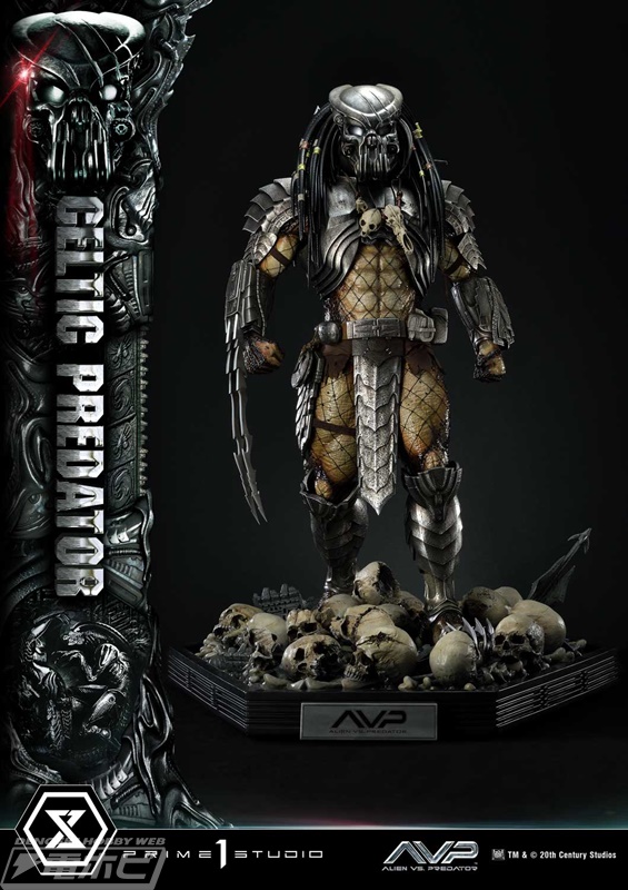 映画『エイリアンVS.プレデター』より、ケルティックプレデターが1/3