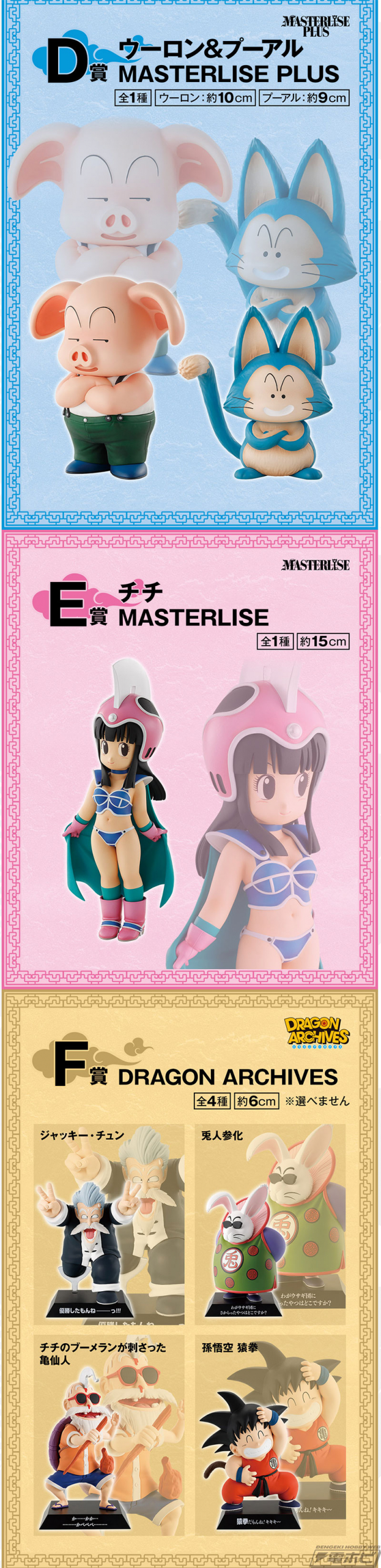 一番くじ ドラゴンボール EX 孫悟空修業編」の全ラインナップ公開