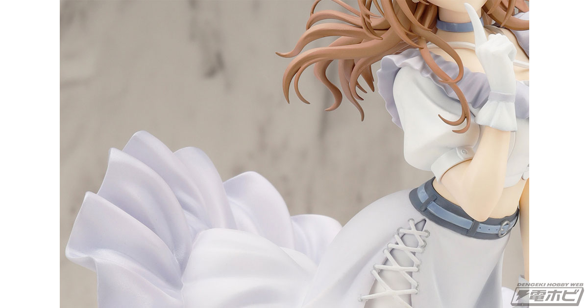 ふわりと舞う髪や衣装、口元に指を添えたポーズなどを丁寧に再現