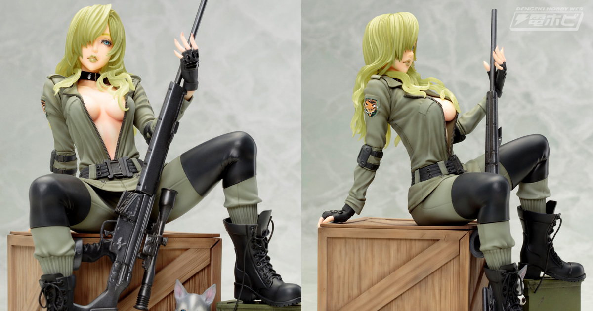 大胆にはだけた胸元からのぞくバストに釘付け！『メタルギア ソリッド