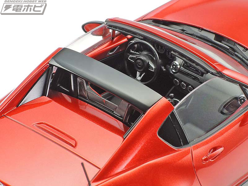 4代目「マツダ ロードスター RF」がタミヤからキット化！ルーフの開閉