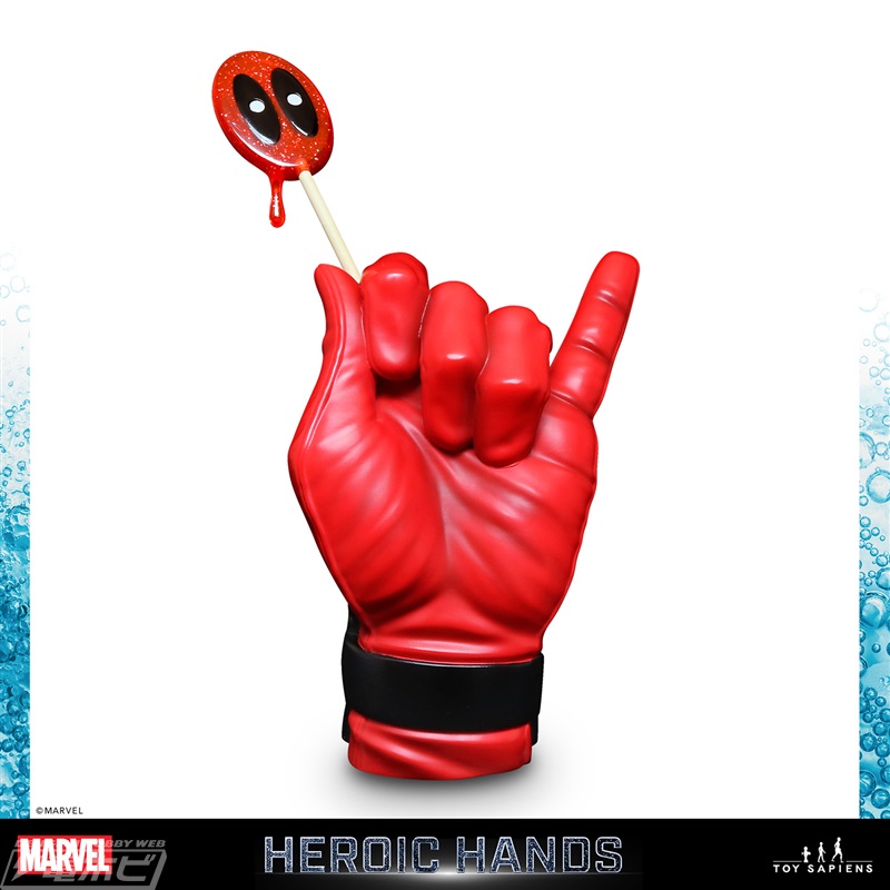 アイアンマンやデッドプールなどヒーローの「手」が原寸大でフィギュア