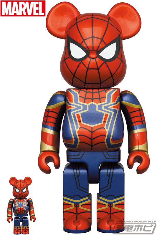 アイアンスパイダー」がBE@RBRICKに参上！100％＆400％の2サイズセット