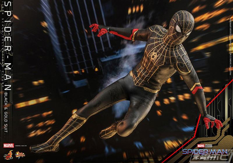 スパイダーマン：ノー・ウェイ・ホーム』に登場するブラック＆ゴールド