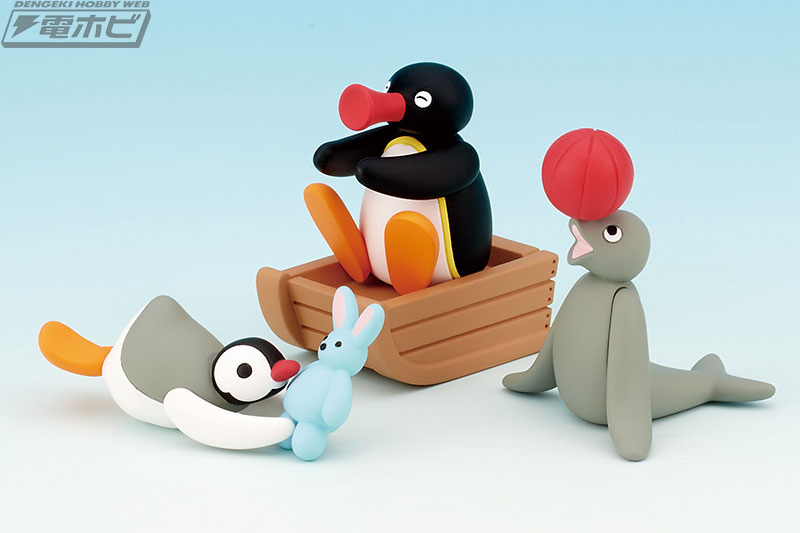 ピングー」とその仲間たちのマスコットフィギュアがガチャに集合