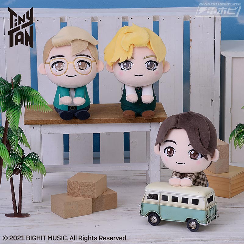 TinyTAN」のくっつきぬいぐるみと「＆ y♡u」仕様のモアプラス