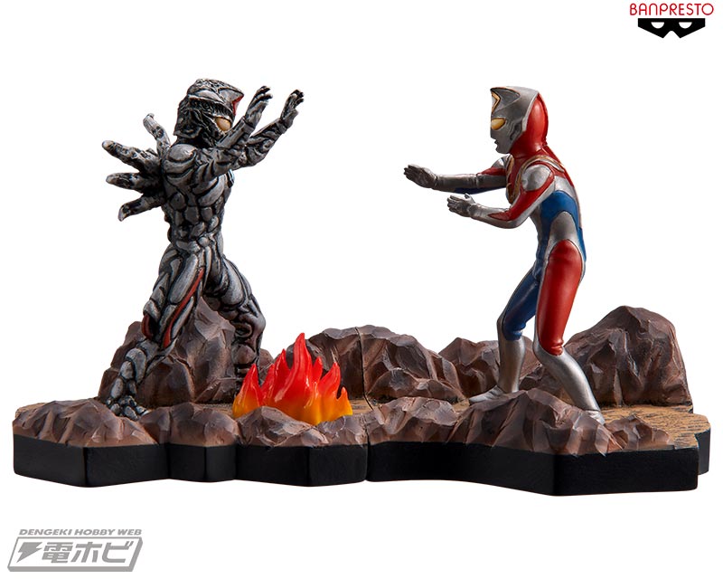 プライズフィギュア「特撮STAGEMENT」を集めて劇中シーンをジオラマ